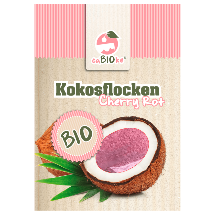 caBIOke Bio Kokosflocken Cherry Rot 50g